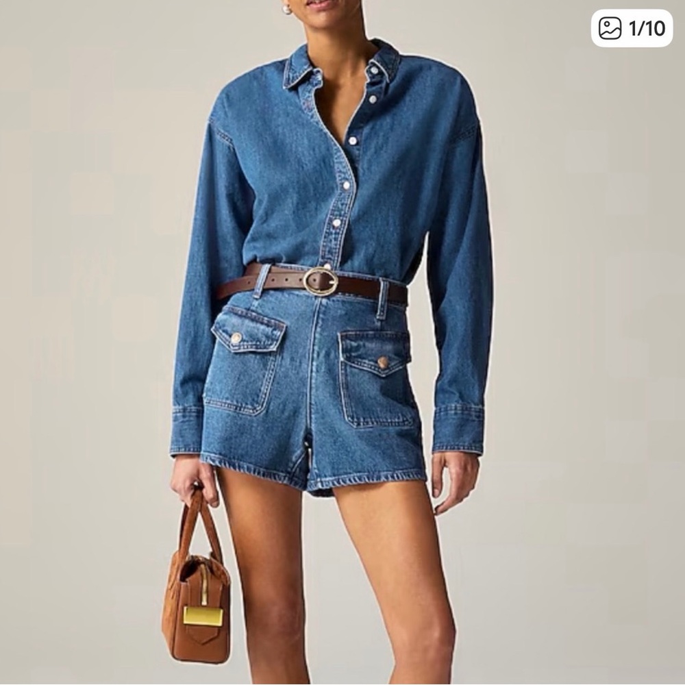 J. Crew denim shorts with sailor pockets
